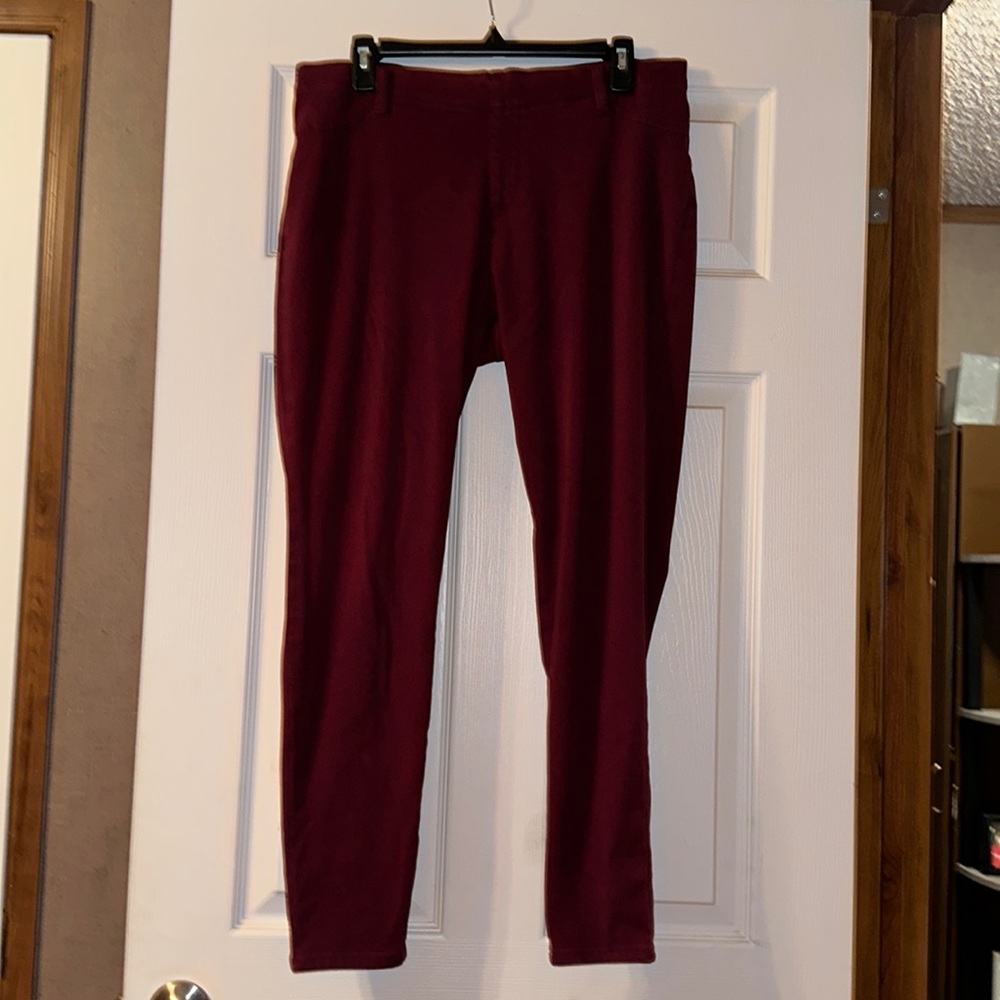 Faded Glory Burgundy Jeggings